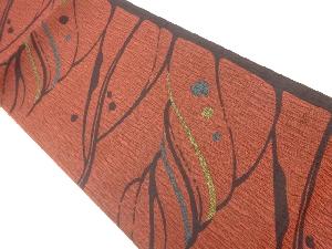 抽象模様織出し袋帯